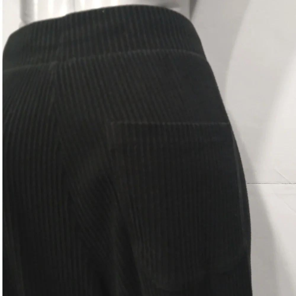 Alo Yoga Muse Ribbed Sweatpants Black Womens Medium‎ Joggers Drawstring Pockets